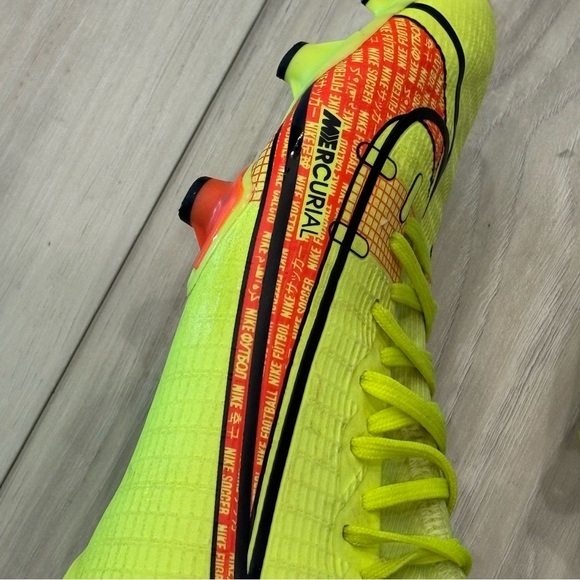 Nike Mercurial Superfly 8 Academy MG Cleats Neon Green / Yellow & Orange SZ 7 - Picture 2 of 8